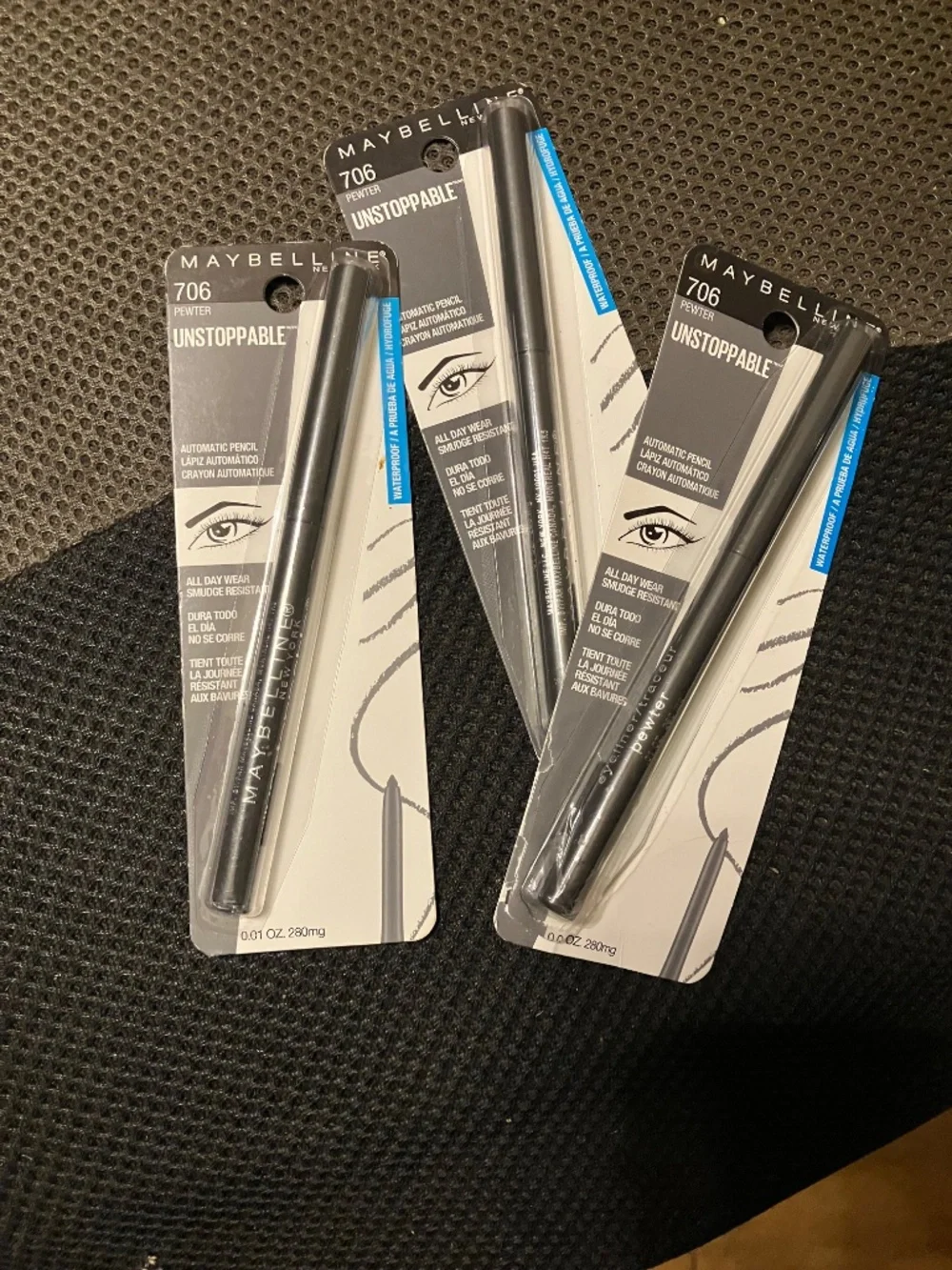 👁️ Maybelline Unstoppable Automatic Eyeliner Pencil 706 Pewter - Waterproof